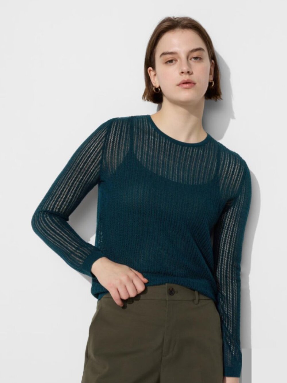 Uniqlo Lace Crew Neck Sweater